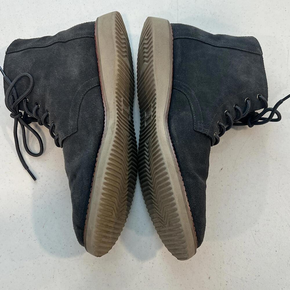 TOMS Mens Boot Porter Charcoal Gray Suede Boots Suede Boots Lace Up Mens sz 12 - Picture 3 of 9